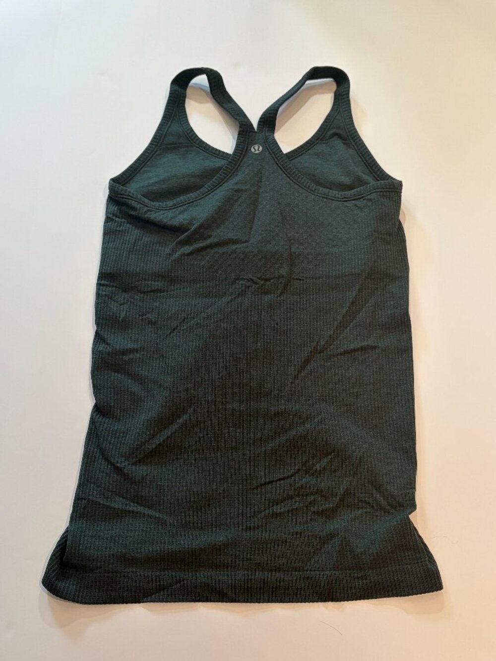 Lululemon Ebb to Street Racerback Tank Top Dark Green Size 6